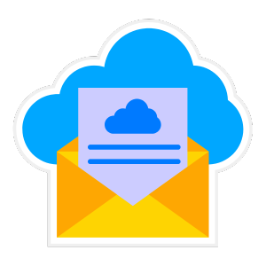 cloud email sticker cloud email sticker