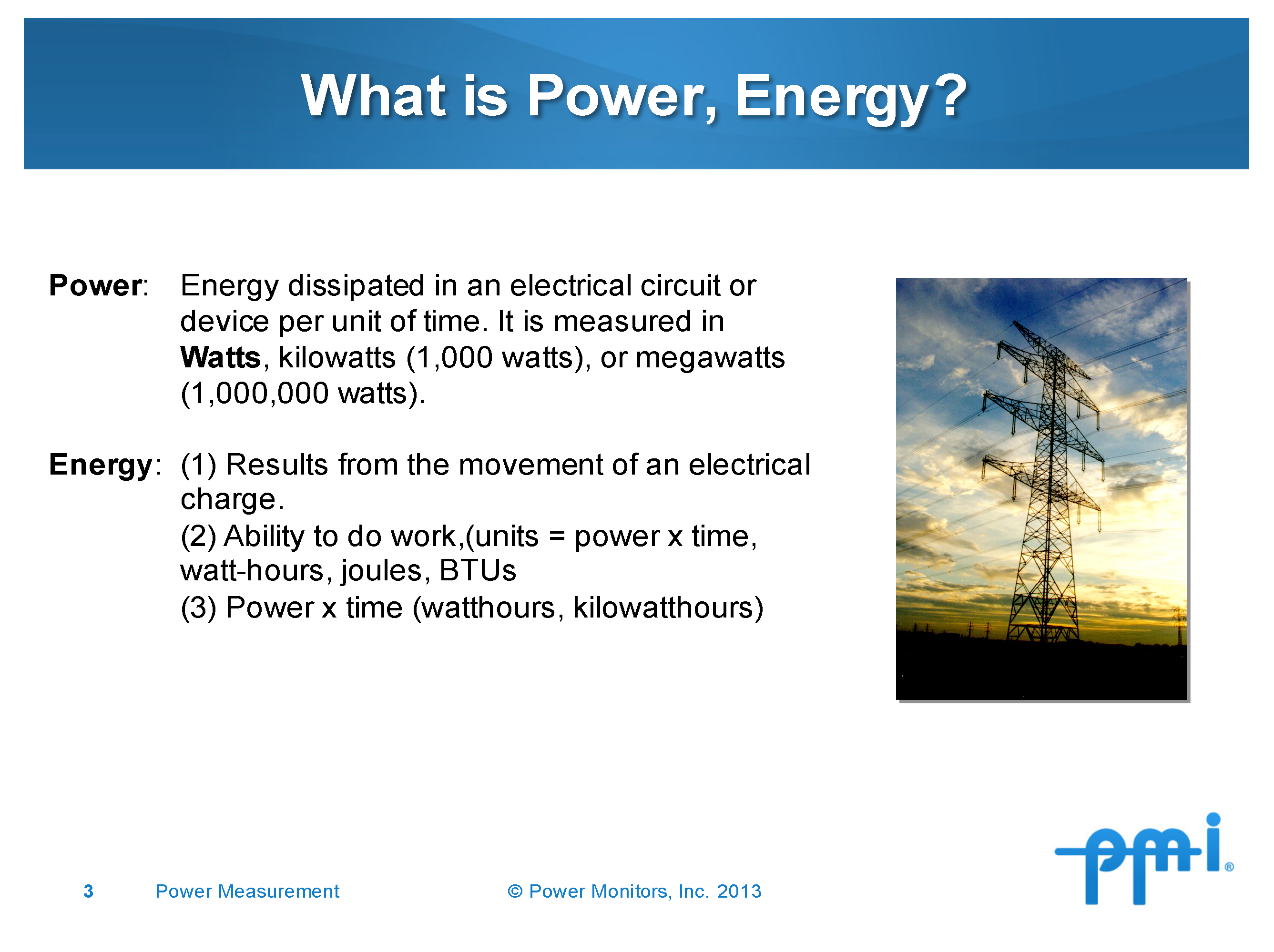 Power Measurement - Power Quality Course Slide