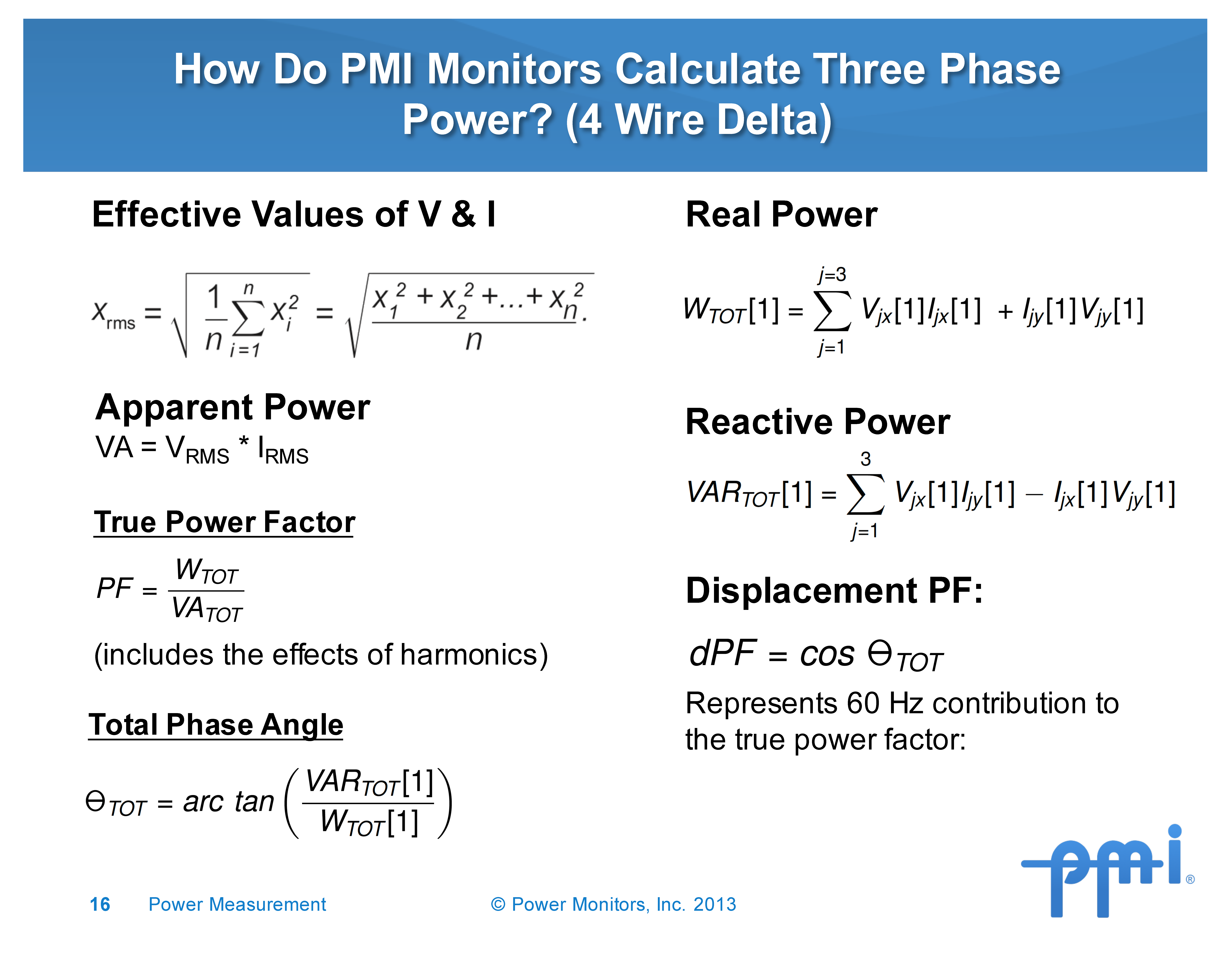 Power Measurement - Power Quality Course Slide